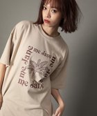 【グリーンパークス/Green Parks】のme Jane/プリントBIGTシャツ Beige|ID: prp329100004591413 ipo3291000000032672532