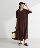 【グリーンパークス/Green Parks】の・SUGAR SPOON ボーダーリブワンピース Brown|ID: prp329100004591419 ipo3291000000032588476