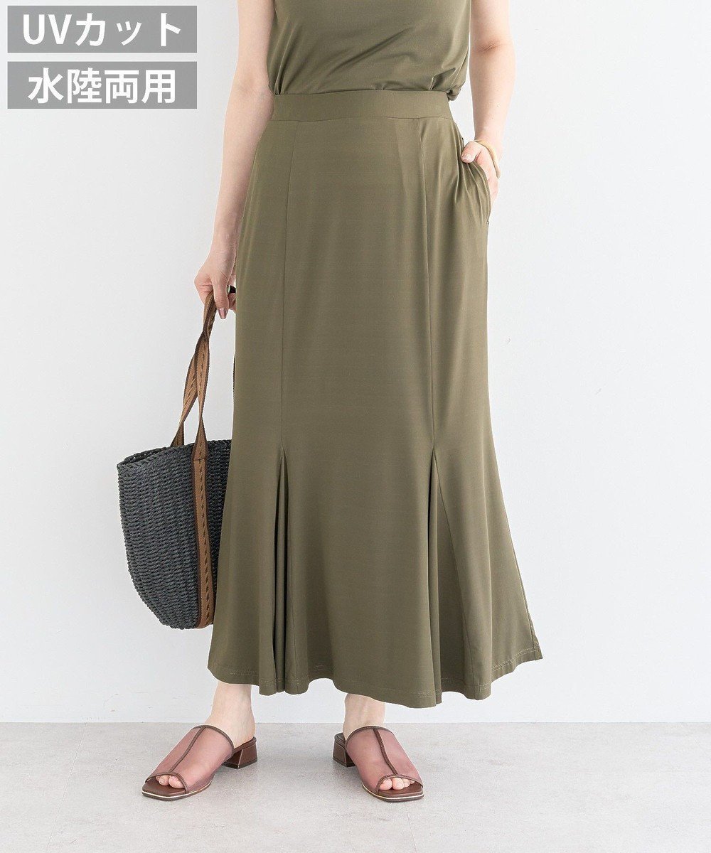【グリーンパークス/Green Parks】の・SUGAR SPOON 【ラッシュガード】スカー インテリア・キッズ・メンズ・レディースファッション・服の通販 founy(ファニー) ファッション Fashion レディースファッション Fashion for Women スカート Skirts おすすめ Recommended / Our Picks クール Cool, Chic サマー Summer, Summer Style ポケット Pocket, Pocket Detail マーメイド Mermaid, Fishtail Silhouette 吸水 Absorbent, Quick-Dry A/W・秋冬 Autumn/Winter Khaki|ID: prp329100004591424 ipo3291000000033648749