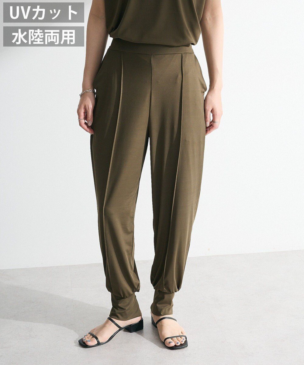 【グリーンパークス/Green Parks】の・SUGAR SPOON 【ラッシュガード】ジョ インテリア・キッズ・メンズ・レディースファッション・服の通販 founy(ファニー) 　ファッション　Fashion　レディースファッション　Fashion for Women　パンツ　Pants & Trousers　クール　Cool, Chic　サマー　Summer, Summer Style　スリット　Slit, Slit Detail　センター　Center, Center Line　フィット　Fit, Slim Fit　ポケット　Pocket, Pocket Detail　吸水　Absorbent, Quick-Dry　A/W・秋冬　Autumn/Winter　Khaki|ID: prp329100004591425 ipo3291000000032671903