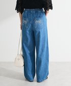 【グリーンパークス/Green Parks】の・DOUBLE FLAGSリボン刺繍ポケットデニ Light Indigo|ID: prp329100004591427 ipo3291000000032588509