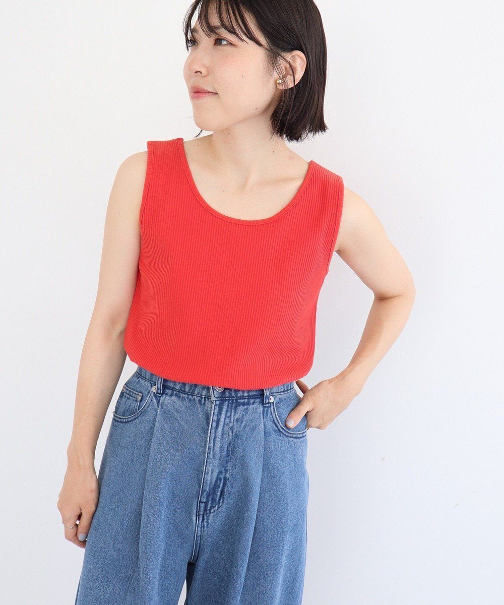 【グリーンパークス/Green Parks】の前後2WAY リブタンクトップⅡ インテリア・キッズ・メンズ・レディースファッション・服の通販 founy(ファニー) 　ファッション　Fashion　レディースファッション　Fashion for Women　トップス・カットソー　Cut & Sew Tops　キャミソール&ノースリーブ　Camisoles & Sleeveless Tops　おすすめ　Recommended / Our Picks　インナー　Innerwear　キャミソール　Camisole, Spaghetti Strap Top　シンプル　Simple, Minimal　ボトム　Bottoms, Lower Wear　ポケット　Pocket, Pocket Detail　A/W・秋冬　Autumn/Winter　Red|ID: prp329100004591428 ipo3291000000033516424