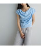 【グリーンパークス/Green Parks】のドレープオフショルフレンチ袖Tシャツ Sax|ID: prp329100004591431 ipo3291000000032668509