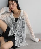 【グリーンパークス/Green Parks】の2WAYリボン付きレースシャツ Off White|ID: prp329100004591433 ipo3291000000032668544