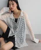 【グリーンパークス/Green Parks】の2WAYリボン付きレースシャツ Off White|ID: prp329100004591433 ipo3291000000033655785