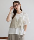 【イェッカ ヴェッカ/YECCA VECCA】のビスチェレイヤード風デザインTee White|ID: prp329100004591438 ipo3291000000032588554