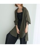 【イェッカ ヴェッカ/YECCA VECCA】の2way袖デザインシアーロングシャツ Dark Khaki|ID: prp329100004591439 ipo3291000000032588558