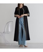 【イェッカ ヴェッカ/YECCA VECCA】のギャザー配色ワンピース Black|ID: prp329100004591440 ipo3291000000033415073