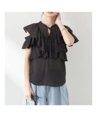 【アースミュージックアンドエコロジー/earth music&ecology】の2WAYフリルブラウス 人気、トレンドファッション・服の通販 founy(ファニー) ファッション Fashion レディースファッション Fashion for Women トップス・カットソー Cut & Sew Tops シャツ・ブラウス・オフィスカジュアル Elegant Blouses & Button-Ups シアー Sheer, See-Through スリーブ Sleeve, Long Sleeve / Short Sleeve フリル Frill, Ruffle ポケット Pocket, Pocket Detail リボン Ribbon, Bow 夏 Summer 春 Spring S/S・春夏 SS, Spring/Summer, Warm Season thumbnail Black|ID: prp329100004591442 ipo3291000000033325319