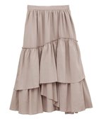【アースミュージックアンドエコロジー/earth music&ecology】のティアードヘムフレアスカート Beige|ID: prp329100004591443 ipo3291000000032588575
