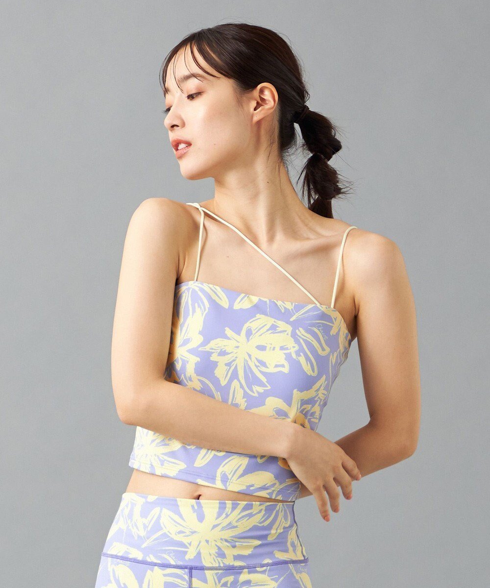 【チャコット/Chacott】のChacott BALANCE Playful フラワーブラトップ 人気、トレンドファッション・服の通販 founy(ファニー) 　ファッション　Fashion　レディースファッション　Ladies' Fashion Online　トップス・カットソー　Tops/Tshirt　カラフル　Colorful　キャミソール　Camisole　吸水　Water Absorption　抗菌　Antibacterial　手描き　Hand Drawn　フィット　Fit　フラワー　Flower　プリント　Print　ラベンダー　Lavender　ワーク　Work　 other-1|ID: prp329100004591450 ipo3291000000032588597