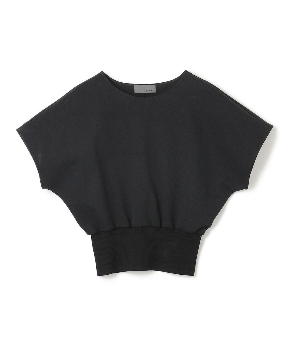 【アンクレイヴ/uncrave】の【UVカット・接触冷感・マシンウォッシャブル】ダブルフェイスジャージー ドルマンスリーブリブトップス インテリア・キッズ・メンズ・レディースファッション・服の通販 founy(ファニー) 　ファッション　Fashion　レディースファッション　Ladies' Fashion Online　トップス・カットソー　Tops/Tshirt　シャツ/ブラウス　Shirts/Blouses　ロング / Tシャツ　T-Shirts　カットソー　Cut and Sewn　春　Spring　カットソー　Cut And Sew　シルケット　Mercerization　定番　Standard　フラット　Flat　フレア　Flare　S/S・春夏　Ss・Spring/Summer　NEW・新作・新着・新入荷　New Arrivals　夏　Summer　ブラック|ID: prp329100004591698 ipo3291000000032593174