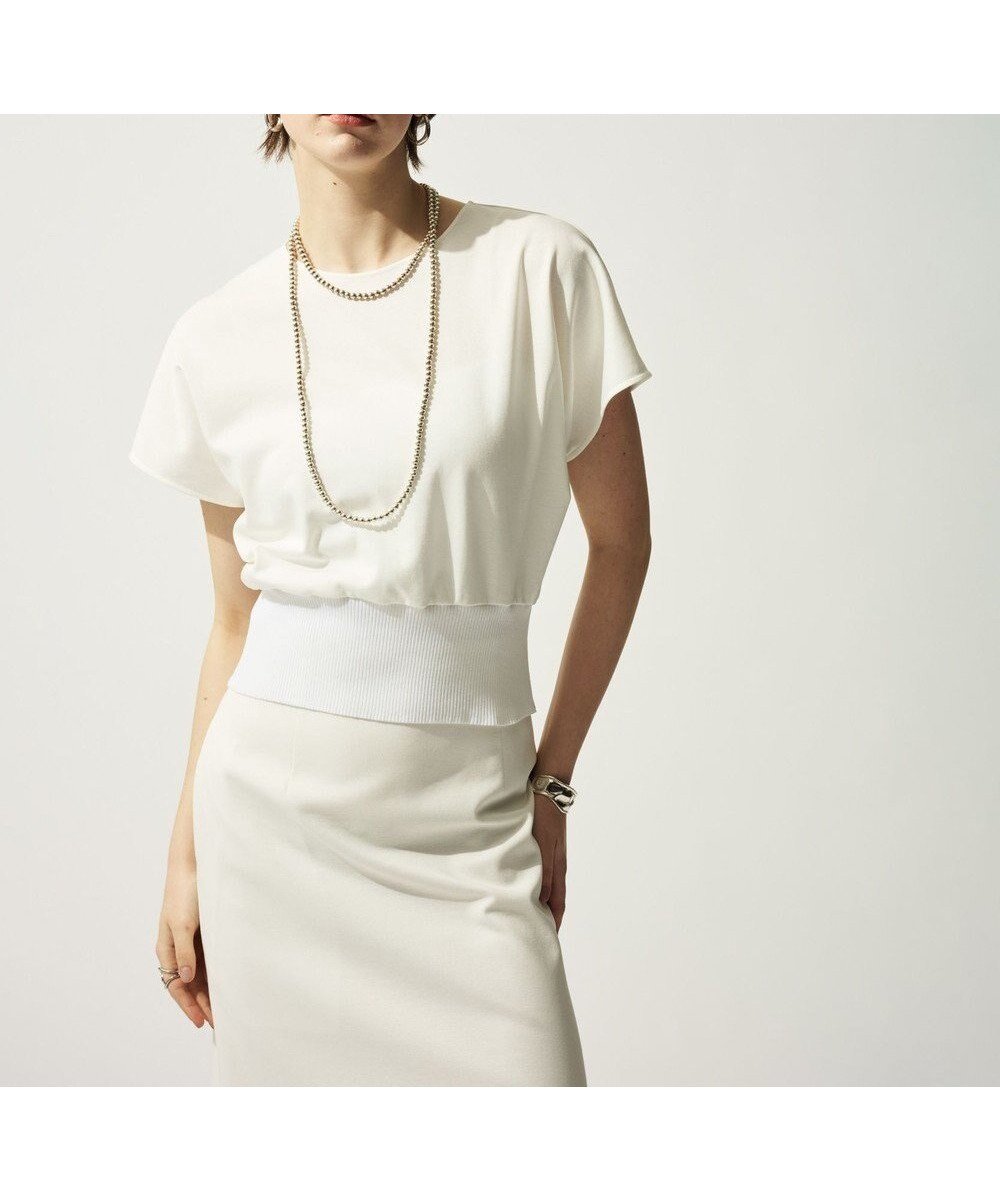 【アンクレイヴ/uncrave】のダブルフェイスジャージー ドルマンスリーブリブトップス インテリア・キッズ・メンズ・レディースファッション・服の通販 founy(ファニー) ファッション Fashion レディースファッション Fashion for Women トップス・カットソー Cut & Sew Tops シャツ・ブラウス・オフィスカジュアル Elegant Blouses & Button-Ups ロングTシャツ・Tシャツ Longline T-Shirts & Tees カットソー・ベーシックTシャツ Cut-and-Sewn Tops / Stretch Tees & Basics 春 Spring カットソー Cut and Sewn Top シルケット Silket, Silky Cotton 定番 Standard, Basic Item フラット Flat, Flat Shoes フレア Flare, Flared S/S・春夏 SS, Spring/Summer, Warm Season 夏 Summer オフ|ID: prp329100004591698 ipo3291000000033655331