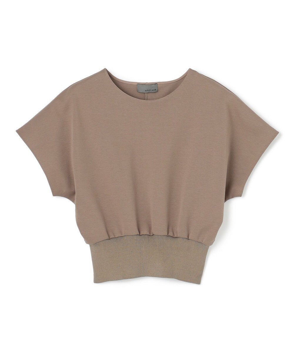 【アンクレイヴ/uncrave】のダブルフェイスジャージー ドルマンスリーブリブトップス インテリア・キッズ・メンズ・レディースファッション・服の通販 founy(ファニー) ファッション Fashion レディースファッション Fashion for Women トップス・カットソー Cut & Sew Tops シャツ・ブラウス・オフィスカジュアル Elegant Blouses & Button-Ups ロングTシャツ・Tシャツ Longline T-Shirts & Tees カットソー・ベーシックTシャツ Cut-and-Sewn Tops / Stretch Tees & Basics 春 Spring カットソー Cut and Sewn Top シルケット Silket, Silky Cotton 定番 Standard, Basic Item フラット Flat, Flat Shoes フレア Flare, Flared S/S・春夏 SS, Spring/Summer, Warm Season 夏 Summer トープ|ID: prp329100004591698 ipo3291000000033655332