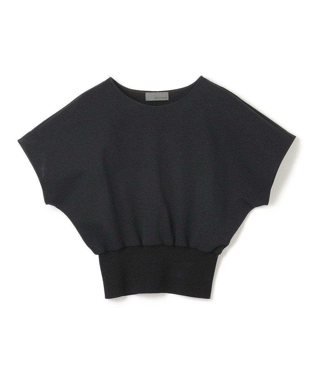 【アンクレイヴ/uncrave】のダブルフェイスジャージー ドルマンスリーブリブトップス インテリア・キッズ・メンズ・レディースファッション・服の通販 founy(ファニー) ファッション Fashion レディースファッション Fashion for Women トップス・カットソー Cut & Sew Tops シャツ・ブラウス・オフィスカジュアル Elegant Blouses & Button-Ups ロングTシャツ・Tシャツ Longline T-Shirts & Tees カットソー・ベーシックTシャツ Cut-and-Sewn Tops / Stretch Tees & Basics 春 Spring カットソー Cut and Sewn Top シルケット Silket, Silky Cotton 定番 Standard, Basic Item フラット Flat, Flat Shoes フレア Flare, Flared S/S・春夏 SS, Spring/Summer, Warm Season 夏 Summer ブラック|ID: prp329100004591698 ipo3291000000033655334