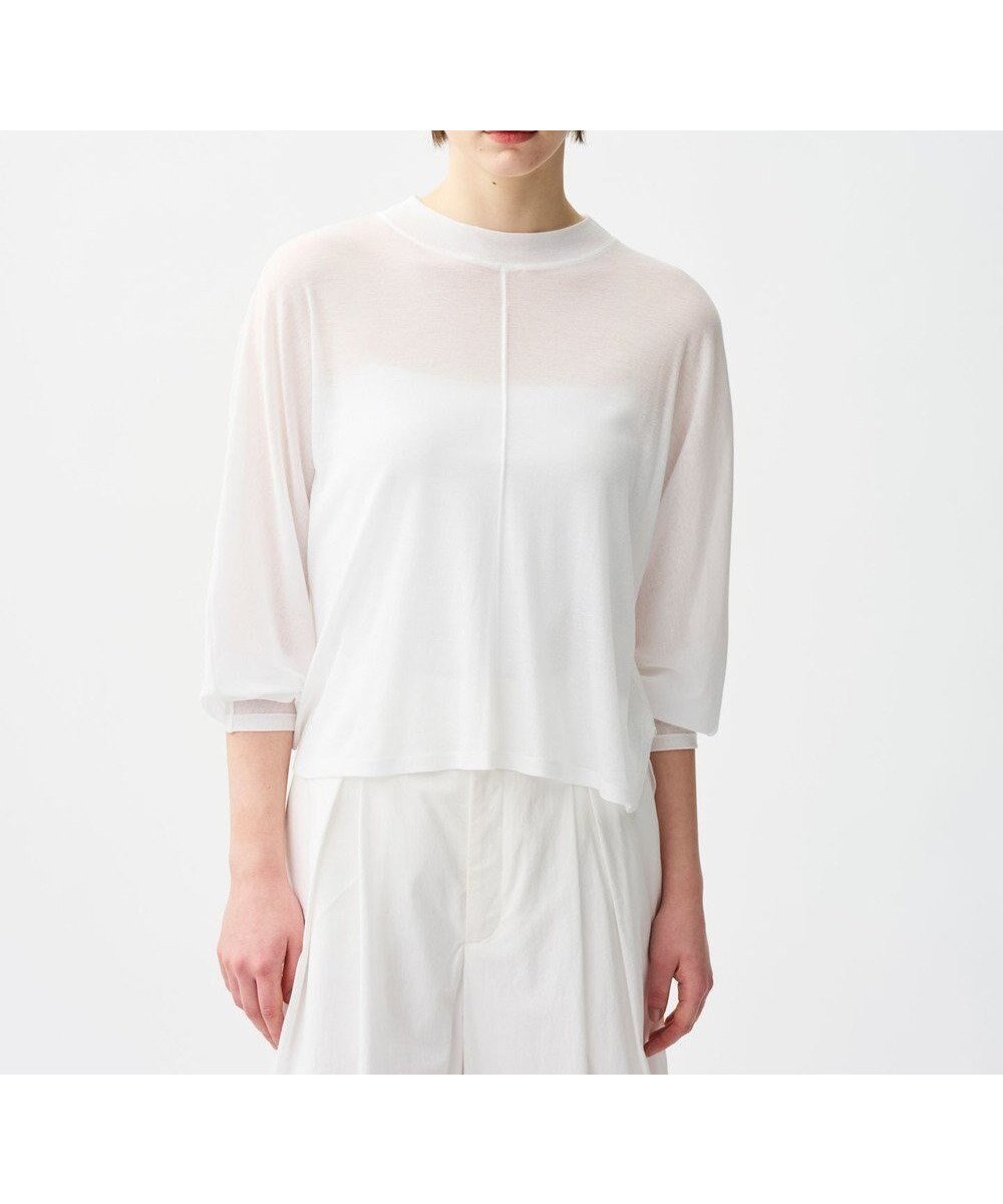 【アンクレイヴ/uncrave】のシアーハイツイストリブ ドルマントップス 人気、トレンドファッション・服の通販 founy(ファニー) 　ファッション　Fashion　レディースファッション　Fashion for Women　トップス・カットソー　Cut & Sew Tops　シャツ・ブラウス・オフィスカジュアル　Elegant Blouses & Button-Ups　ロングTシャツ・Tシャツ　Longline T-Shirts & Tees　カットソー・ベーシックTシャツ　Cut-and-Sewn Tops / Stretch Tees & Basics　イレギュラー　Irregular Design　春　Spring　カットソー　Cut and Sewn Top　グラデーション　Gradient, Ombre　シアー　Sheer, See-Through　S/S・春夏　SS, Spring/Summer, Warm Season　夏　Summer　 other-1|ID: prp329100004591703 ipo3291000000032593214