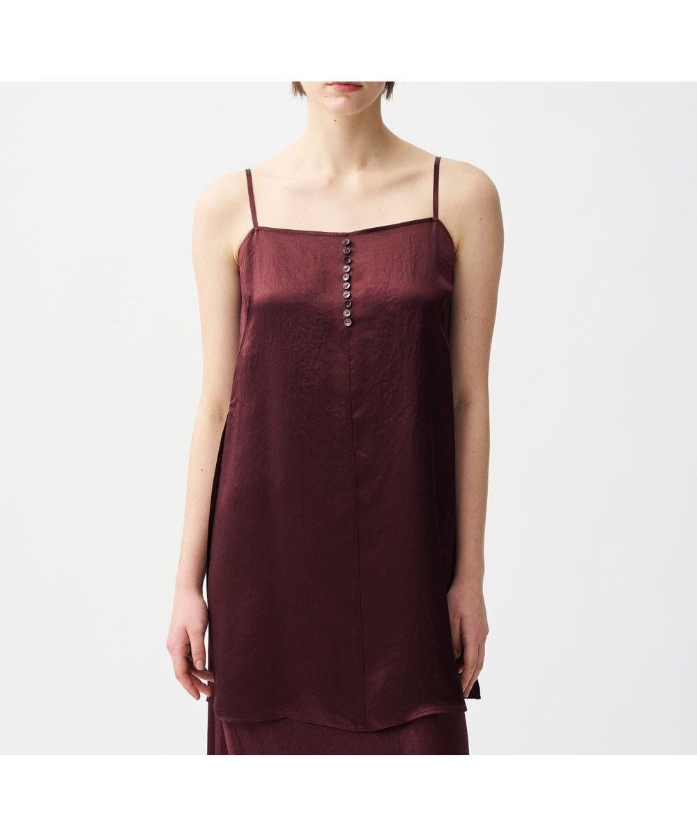 【アンクレイヴ/uncrave】のアセテートヴィンテージサテン キャミソールブラウス インテリア・キッズ・メンズ・レディースファッション・服の通販 founy(ファニー) ファッション Fashion レディースファッション Fashion for Women トップス・カットソー Cut & Sew Tops キャミソール&ノースリーブ Camisoles & Sleeveless Tops シャツ・ブラウス・オフィスカジュアル Elegant Blouses & Button-Ups インナー Innerwear ヴィンテージ Vintage Style 春 Spring キャミソール Camisole, Spaghetti Strap Top 吸水 Absorbent, Quick-Dry スリット Slit, Slit Detail セットアップ Set-Up, Coordinated Outfit バイアス Bias, Diagonal Cut バランス Balance, Style Balance フロント Front, Front Design ワイド Wide, Wide Fit S/S・春夏 SS, Spring/Summer, Warm Season おすすめ Recommended / Our Picks 夏 Summer エレガント 上品 Elegant バーガンディ|ID: prp329100004591707 ipo3291000000033655306
