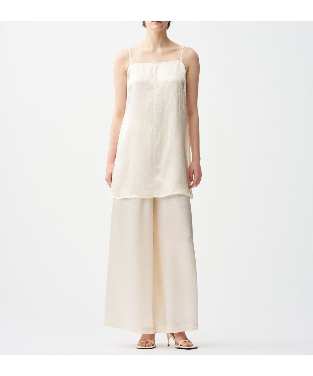 【アンクレイヴ/uncrave】のアセテートヴィンテージサテン ワイドパンツ インテリア・キッズ・メンズ・レディースファッション・服の通販 founy(ファニー) 　ファッション　Fashion　レディースファッション　Fashion for Women　パンツ　Pants & Trousers　ヴィンテージ　Vintage Style　春　Spring　キャミソール　Camisole, Spaghetti Strap Top　吸水　Absorbent, Quick-Dry　セットアップ　Set-Up, Coordinated Outfit　バイアス　Bias, Diagonal Cut　フラット　Flat, Flat Shoes　リラックス　Relax, Relaxed Fit　ワイド　Wide, Wide Fit　S/S・春夏　SS, Spring/Summer, Warm Season　おすすめ　Recommended / Our Picks　夏　Summer　エレガント 上品　Elegant　エクリュ|ID: prp329100004591709 ipo3291000000036062507