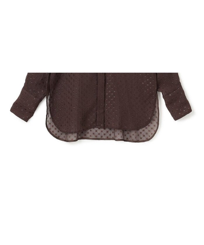【アンクレイヴ/uncrave】の【手洗い可】シアードットジャガード シャツ インテリア・キッズ・メンズ・レディースファッション・服の通販 founy(ファニー) https://founy.com/ ファッション Fashion レディースファッション Fashion for Women トップス・カットソー Cut & Sew Tops シャツ・ブラウス・オフィスカジュアル Elegant Blouses & Button-Ups 春 Spring カフス Cuff Design シアー Sheer, See-Through シンプル Simple, Minimal ドット Polka Dot, Dot Pattern 羽織 Haori, Light Jacket S/S・春夏 SS, Spring/Summer, Warm Season 新作・新入荷 New Arrivals / New In 夏 Summer |ID: prp329100004591721 ipo3291000000032593329