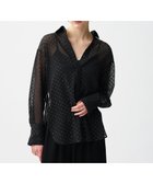 【アンクレイヴ/uncrave】の【手洗い可】シアードットジャガード シャツ ブラック|ID: prp329100004591721 ipo3291000000032593336
