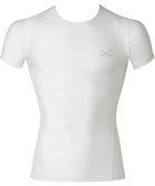【シーダブリューエックス/CW-X / MEN】の【MEN】 CW-X 機能性トップス 【JYURYU TOP】 メッシュ 半袖 肩が動かしやすくなる 運動時の疲労を軽減 ゴルフ 球技 マラソン JAO395 /ワコール アイボリー|ID: prp329100004592361 ipo3291000000032602838