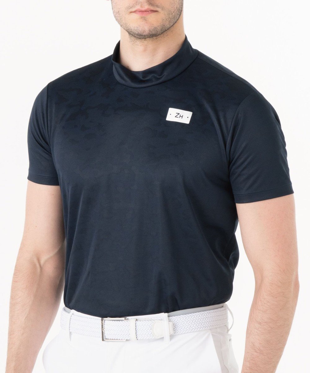 【ゼロハリバートン/ZERO HALLIBURTON / MEN】のモックネック Tシャツ カモフラージュ柄 ZHG-A4S8B 82820 人気、トレンドファッション・服の通販 founy(ファニー) 　ファッション　Fashion　メンズファッション　Men's Style Online　トップス・カットソー　Tops/Tshirt/Men　シャツ　Shirts　カットソー　Cut And Sew　カモフラージュ　Camouflage　ジャカード　Jacquard　モックネック　Mock Neck　夏　Summer　春　Spring　S/S・春夏　Ss・Spring/Summer　 other-1|ID: prp329100004592369 ipo3291000000032602895