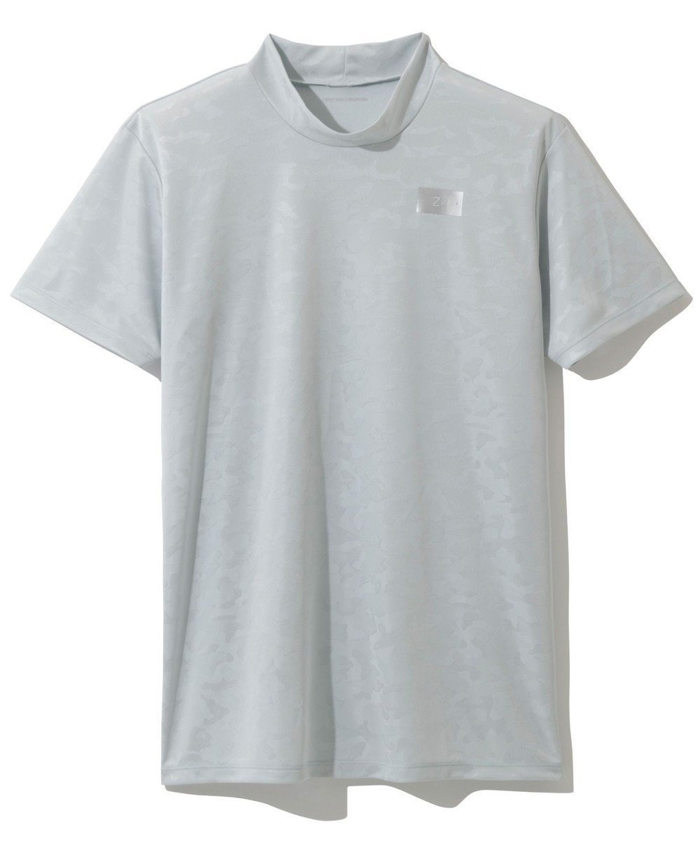 【ゼロハリバートン/ZERO HALLIBURTON / MEN】のモックネック Tシャツ カモフラージュ柄 ZHG-A4S8B 82820 インテリア・キッズ・メンズ・レディースファッション・服の通販 founy(ファニー) 　ファッション　Fashion　メンズファッション　Men's Style Online　トップス・カットソー　Tops/Tshirt/Men　シャツ　Shirts　カットソー　Cut And Sew　カモフラージュ　Camouflage　ジャカード　Jacquard　モックネック　Mock Neck　夏　Summer　春　Spring　S/S・春夏　Ss・Spring/Summer　シルバーグレー|ID: prp329100004592369 ipo3291000000032602898