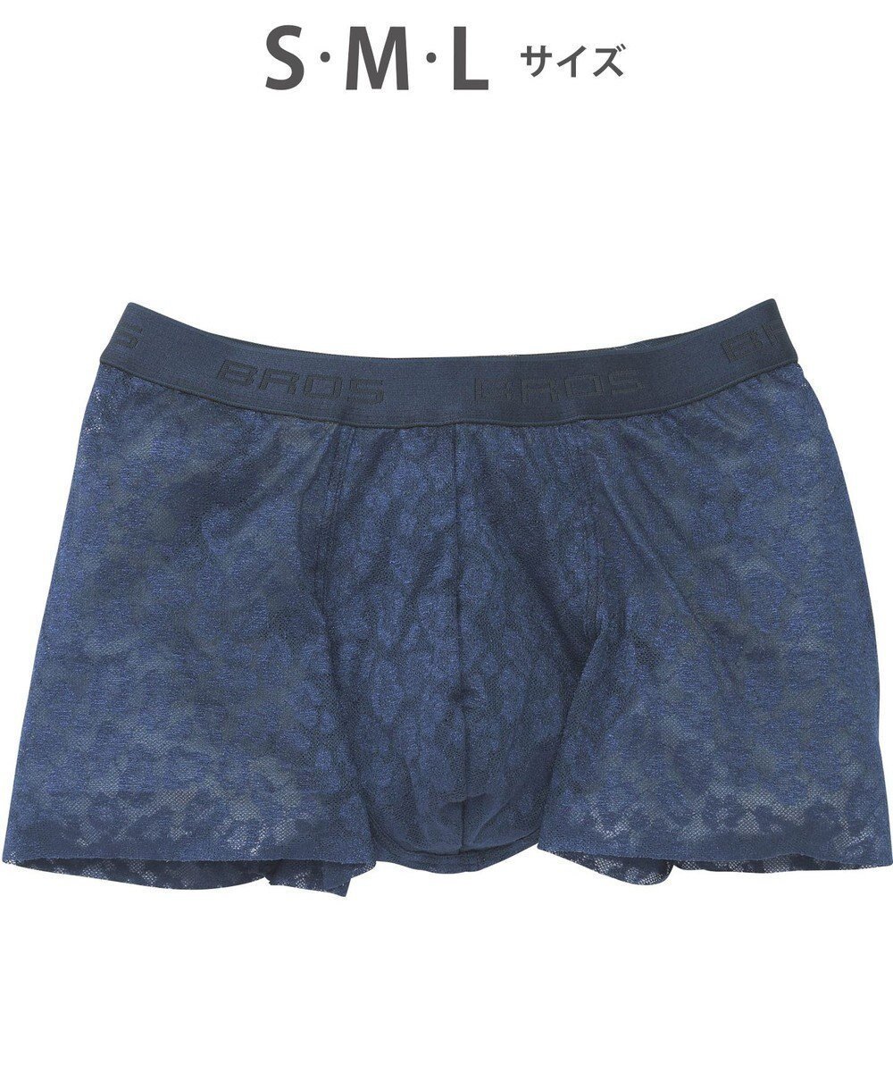 【ワコール/Wacoal / MEN】のボクサーパンツ【レースボクサー】フロント快適グラマラス 通気性 フリーなカッティング(裾部分) 前閉じ レース 下着 GT3341 /ブロス バイ ワコールメン インテリア・キッズ・メンズ・レディースファッション・服の通販 founy(ファニー) 　ファッション　Fashion　メンズファッション　Men's Style Online　ボトムス　Bottoms/Men　アンダー　Under　カッティング　Cutting　ストレッチ　Stretch　フロント　Front　リーフ　Leaf　レース　Race　再入荷　Restock/Back In Stock/Re Arrival　コン|ID: prp329100004592370 ipo3291000000032602905