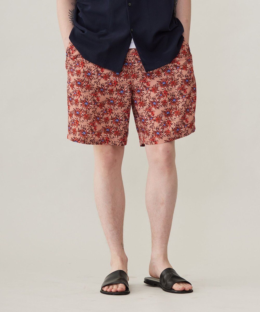 【アンフィーロ/UNFILO / MEN】のTORO TORO ショートパンツ 24年春夏商品 インテリア・キッズ・メンズ・レディースファッション・服の通販 founy(ファニー) 　ファッション　Fashion　メンズファッション　Men's Style Online　ボトムス　Bottoms/Men　ハーフ / ショートパンツ　Short Pants　春　Spring　抗菌　Antibacterial　ショート　Short　ドレープ　Drape　無地　Plain Color　リラックス　Relax　ワイド　Wide　S/S・春夏　Ss・Spring/Summer　夏　Summer　エレガント 上品　Elegant　花柄赤|ID: prp329100004592373 ipo3291000000032602919