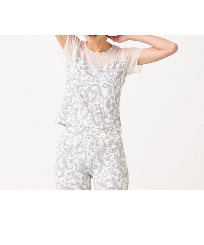 【チャコット/Chacott】のペイズリープリントトップ インテリア・キッズ・メンズ・レディースファッション・服の通販 founy(ファニー) https://founy.com/ ファッション Fashion レディースファッション Ladies' Fashion Online トップス・カットソー Tops/Tshirt エレガント 上品 Elegant コンパクト Compact 吸水 Water Absorption 抗菌 Antibacterial シンプル Simple ストレッチ Stretch フィット Fit プリント Print ペイズリー Paisley メッシュ Mesh モダン Modern |ID: prp329100004592409 ipo3291000000032603315