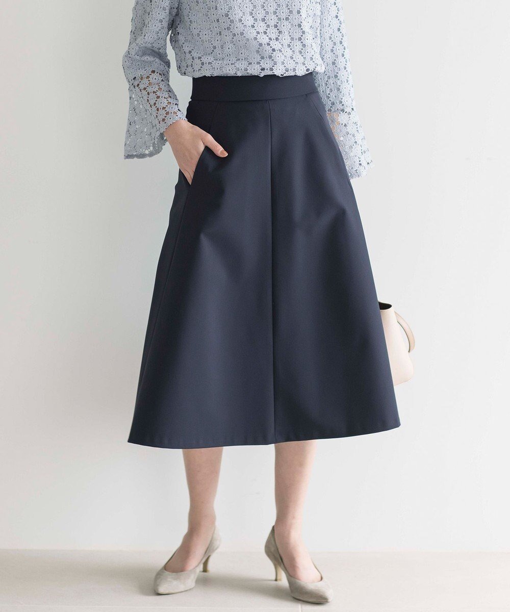 【組曲/KUMIKYOKU】の【洗える・シワになりにくい】GEMINI フレアスカート インテリア・キッズ・メンズ・レディースファッション・服の通販 founy(ファニー) ファッション Fashion レディースファッション Fashion for Women スカート Skirts Aライン・フレアスカート A-Line & Flared Skirts ストレッチ Stretch, Stretchy Fabric フレア Flare, Flared 夏 Summer S/S・春夏 SS, Spring/Summer, Warm Season 洗える Machine Washable A/W・秋冬 Autumn/Winter ネイビー系|ID: prp329100004592412 ipo3291000000034355262