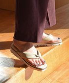 【ブリジット バーキン/Bridget Birkin】の【PARADIS COULEUR】スクエアトウ厚底トングサンダル ベージュ|ID: prp329100004592421 ipo3291000000032603527
