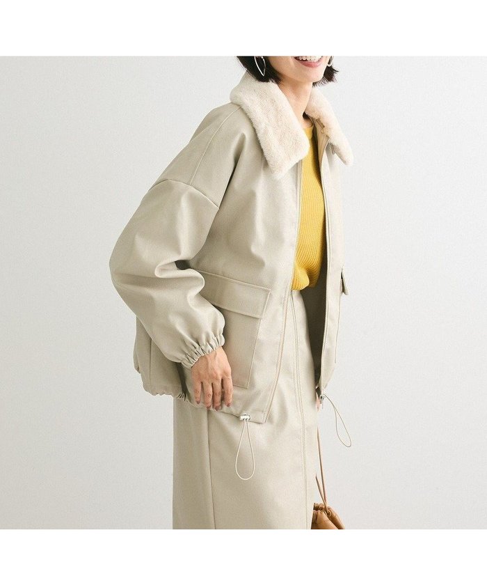 【グリーンパークス/Green Parks】の・ELENCARE DUEフェイクレザーZIPブルゾ インテリア・キッズ・メンズ・レディースファッション・服の通販 founy(ファニー) https://founy.com/ ファッション Fashion レディースファッション Fashion for Women アウター Coat / Outerwear Collection レディースジャケット・軽アウター Jackets ブルゾンジャケット・スポーティアウター Blouson Jackets おすすめ Recommended / Our Picks ギャザー Gathered, Ruffled ショルダー Shoulder, Shoulder Strap ジャケット Jacket, Outerwear ドロップ Drop Shoulder, Dropped Style フェイクレザー Faux Leather, PU Leather フェミニン Feminine, Girly フォルム Silhouette, Form ブルゾン Blouson, Bomber Jacket ポケット Pocket, Pocket Detail 今季 This Season, Current Season A/W・秋冬 Autumn/Winter |ID: prp329100004592438 ipo3291000000033660695