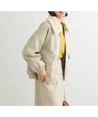 【グリーンパークス/Green Parks】の・ELENCARE DUEフェイクレザーZIPブルゾ Ivory|ID: prp329100004592438 ipo3291000000033660696