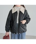 【グリーンパークス/Green Parks】の・ELENCARE DUEフェイクレザーZIPブルゾ Black|ID: prp329100004592438 ipo3291000000033660697