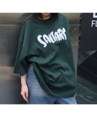 【ウィゴー/WEGO】の【ユニセックス着用アイテム/MLサイズ展開】サガラワッペンロゴBIG T(SS) ダークグリーン|ID: prp329100004592446 ipo3291000000032603769