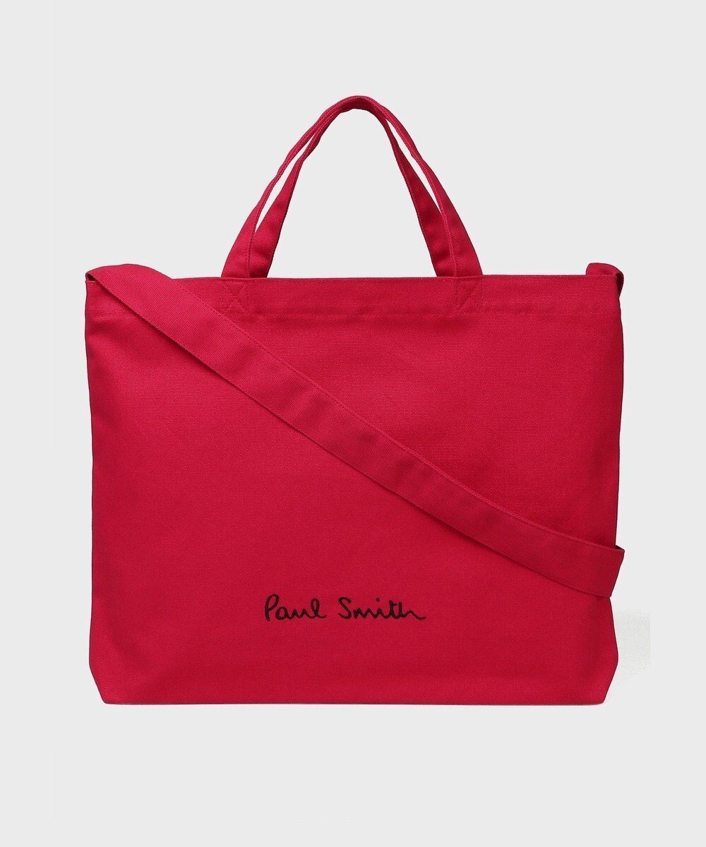 【ポール スミス/Paul Smith】のPaul Smith Logo ポップカラー トートバッグ インテリア・キッズ・メンズ・レディースファッション・服の通販 founy(ファニー) 　ファッション　Fashion　レディースファッション　Fashion for Women　バッグ　Bags　おすすめ　Recommended / Our Picks　ギフト プレゼント　Gift / Present　レッド|ID: prp329100004592460 ipo3291000000032603899