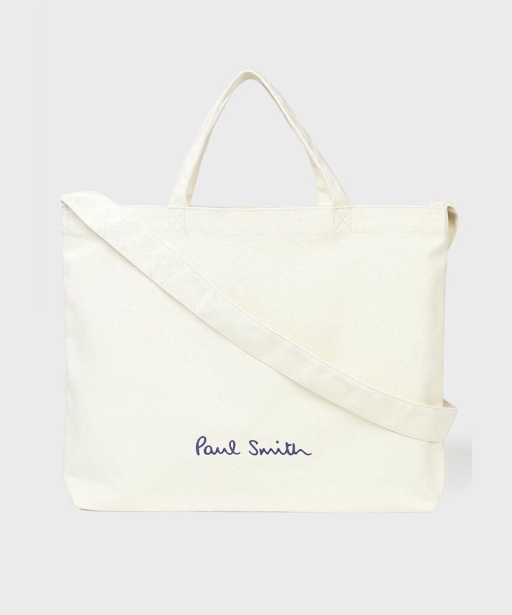 【ポール スミス/Paul Smith】のPaul Smith Logo ポップカラー トートバッグ インテリア・キッズ・メンズ・レディースファッション・服の通販 founy(ファニー) 　ファッション　Fashion　レディースファッション　Fashion for Women　バッグ　Bags　おすすめ　Recommended / Our Picks　ギフト プレゼント　Gift / Present　オフホワイト|ID: prp329100004592460 ipo3291000000032603902