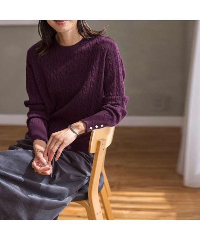【ジェイ プレス/J.PRESS】の【洗える】WOOL BLEND AIR ケーブル ニット インテリア・キッズ・メンズ・レディースファッション・服の通販 founy(ファニー) https://founy.com/ ファッション Fashion レディースファッション Ladies' Fashion Online トップス・カットソー Tops/Tshirt ニット Knit Tops インナー Inner 洗える Washable 秋 Autumn/Fall ジャケット Jacket ストレッチ Stretch セーター Sweater パープル Purple モダン Modern A/W・秋冬 Aw・Autumn/Winter・Fw・Fall-Winter 再入荷 Restock/Back In Stock/Re Arrival |ID: prp329100004592473 ipo3291000000032603987