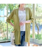 【ティアクラッセ/Tiaclasse】の【接触冷感】着流しロングニットカーディガン グリーン|ID: prp329100004592478 ipo3291000000032604010