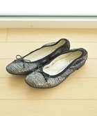 【ヌーベルローブオウ/nouvelleRobe Ou】の【本革・高反発・抗菌】Square スクエアトゥ ブラックメタリックバレエシューズ ブラックメタリック|ID: prp329100004592480 ipo3291000000032604019