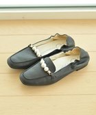 【ヌーベルローブオウ/nouvelleRobe Ou】の【本革・高反発・抗菌】Pearl loafers スクエアトゥパルビットローファー ブラック|ID: prp329100004592481 ipo3291000000032604022