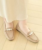 【ヌーベルローブオウ/nouvelleRobe Ou】の【本革・高反発・抗菌】Pearl loafers スクエアトゥパルビットローファー キャメルファブリック|ID: prp329100004592481 ipo3291000000032604024