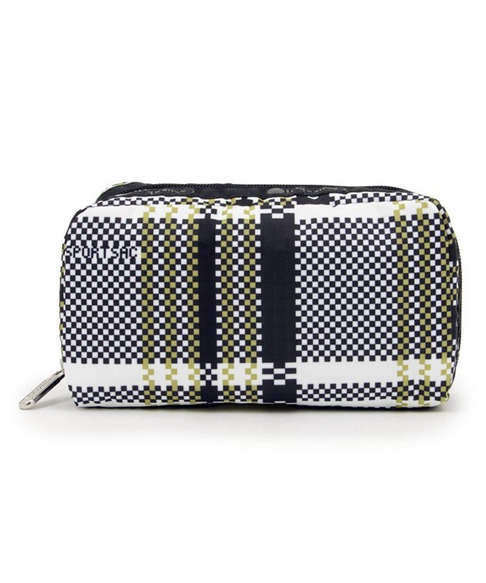 【レスポートサック/LeSportsac】のRECTANGULAR COSMETIC/ピクセルスクランブルチェック 人気、トレンドファッション・服の通販 founy(ファニー) 　ファッション　Fashion　レディースファッション　Ladies' Fashion Online　財布　Wallets　ポーチ　Pouches　NEW・新作・新着・新入荷　New Arrivals　おすすめ　Recommend　イエロー　Yellow　スクエア　Square　チェック　Check　プリント　Print　ポケット　Pocket　ポーチ　Pouch　財布　Wallet　 other-1|ID: prp329100004592512 ipo3291000000032604096