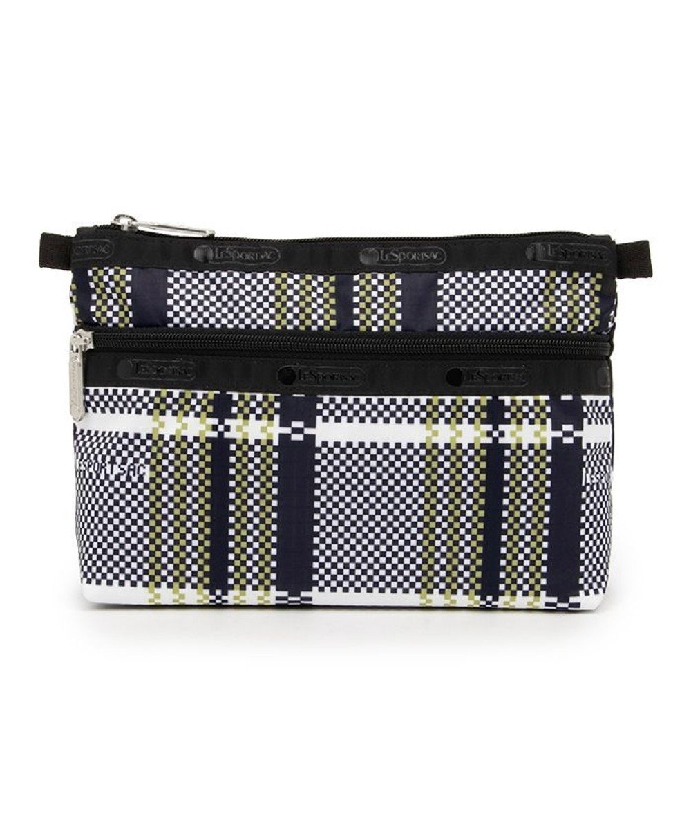 【レスポートサック/LeSportsac】のCOSMETIC CLUTCH/ピクセルスクランブルチェック 人気、トレンドファッション・服の通販 founy(ファニー) 　ファッション　Fashion　レディースファッション　Fashion for Women　バッグ　Bags　ミニ財布・二つ折り財布　Wallets & Card Cases　ポーチ&ミニバッグ　Pouches & Mini Bags　おすすめ　Recommended / Our Picks　イエロー　Yellow　クラッチ　Clutch, Clutch Bag　チェック　Check, Plaid, Tartan　プリント　Print, Printed Pattern　ポケット　Pocket, Pocket Detail　ポーチ　Pouch, Small Case　旅行　Travel　財布　Wallet, Purse　 other-1|ID: prp329100004592517 ipo3291000000033518809
