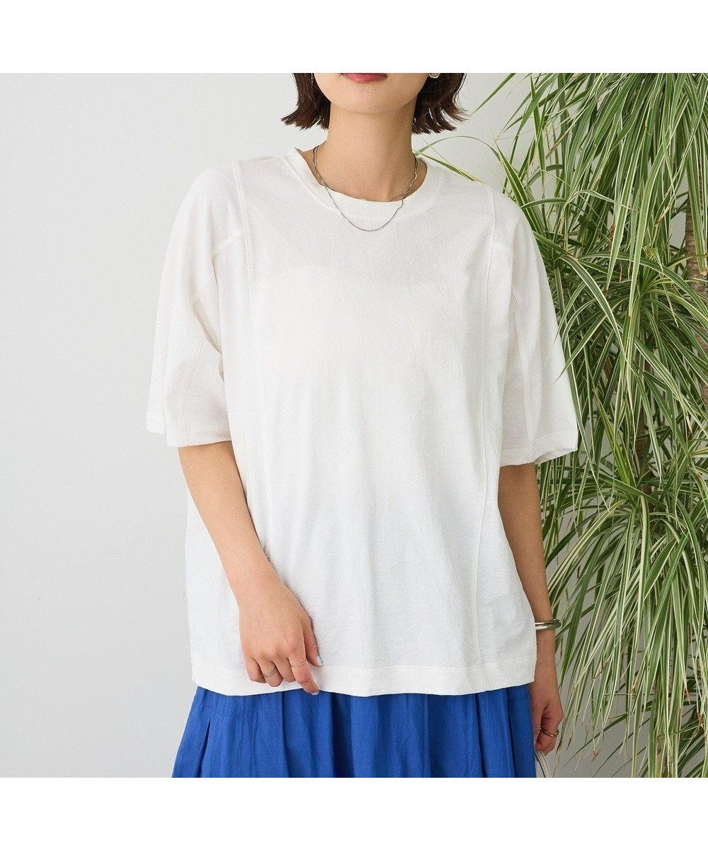 【クラフトスタンダードブティック/CRAFT STANDARD BOUTIQUE】のカットクレープワイドキリカエTシャツ 人気、トレンドファッション・服の通販 founy(ファニー) 　ファッション　Fashion　レディースファッション　Ladies' Fashion Online　トップス・カットソー　Tops/Tshirt　シャツ/ブラウス　Shirts/Blouses　ロング / Tシャツ　T-Shirts　カットソー　Cut and Sewn　春　Spring　カットソー　Cut And Sew　切替　Switching　シンプル　Simple　定番　Standard　バランス　Balance　ボックス　Box　ポケット　Pocket　リラックス　Relax　ルーズ　Loose　ロング　Long　ワイド　Wide　S/S・春夏　Ss・Spring/Summer　NEW・新作・新着・新入荷　New Arrivals　おすすめ　Recommend　夏　Summer　 other-1|ID: prp329100004592524 ipo3291000000032604133