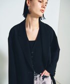 【グレース コンチネンタル/GRACE CONTINENTAL】のトリアセショートジレ ブラック|ID: prp329100004593575 ipo3291000000032616744