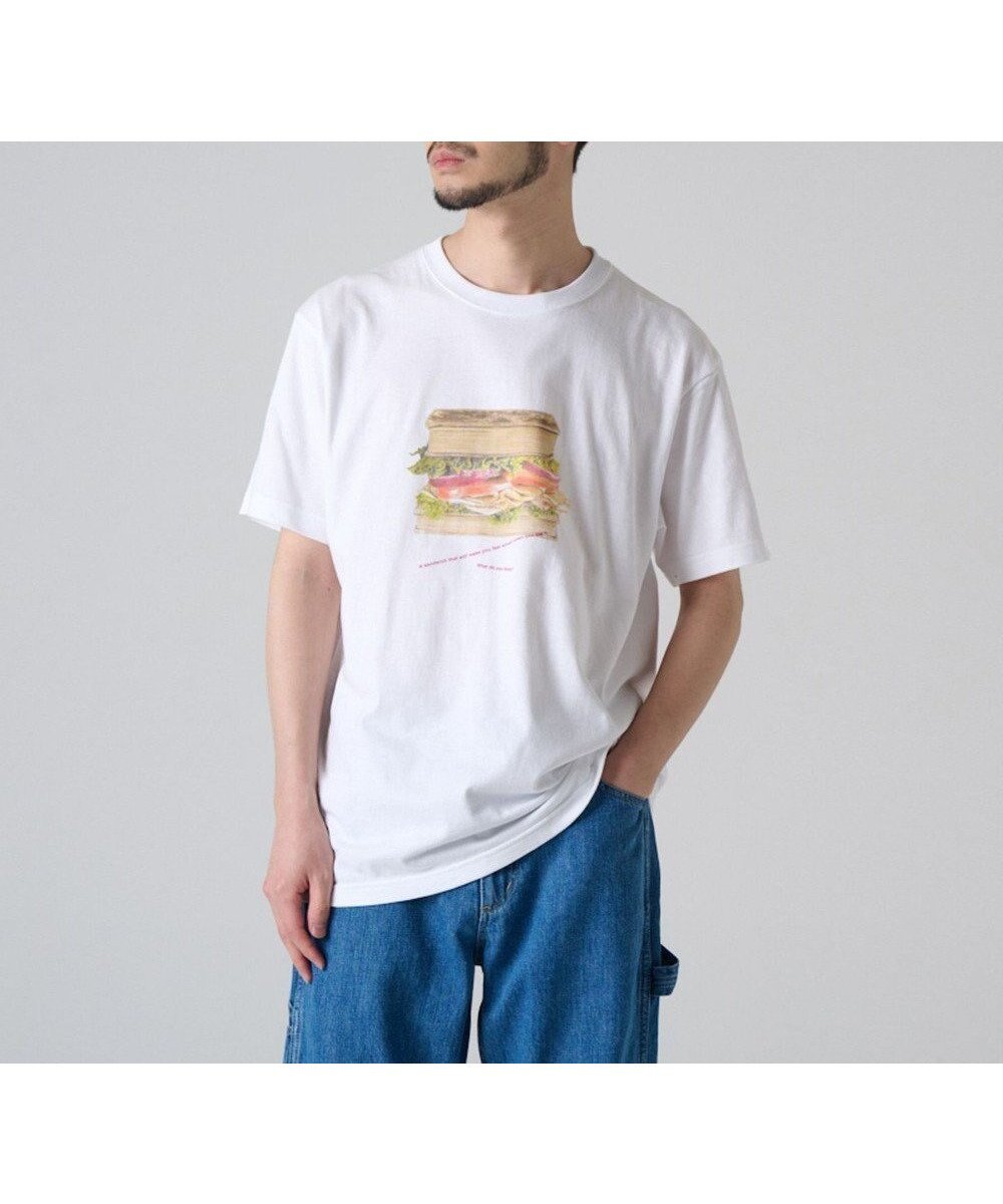 【リポトレンタアンニ/Ripo trenta anni】の【男女兼用】TAKATORI MEGUMIコラボTシャツ インテリア・キッズ・メンズ・レディースファッション・服の通販 founy(ファニー) 　ファッション　Fashion　レディースファッション　Fashion for Women　トップス・カットソー　Cut & Sew Tops　シャツ・ブラウス・オフィスカジュアル　Elegant Blouses & Button-Ups　ロングTシャツ・Tシャツ　Longline T-Shirts & Tees　カットソー・ベーシックTシャツ　Cut-and-Sewn Tops / Stretch Tees & Basics　イラスト　Illustration　春　Spring　カットソー　Cut and Sewn Top　グラフィック　Graphic, Graphic Design　コラボ　Collaboration, Collab　シンプル　Simple, Minimal　デニム　Denim, Jeans Material　手描き　Hand-Drawn, Illustrated　人気　Popular, Best Seller　プリント　Print, Printed Pattern　S/S・春夏　SS, Spring/Summer, Warm Season　夏　Summer　WHITE|ID: prp329100004593599 ipo3291000000033659394