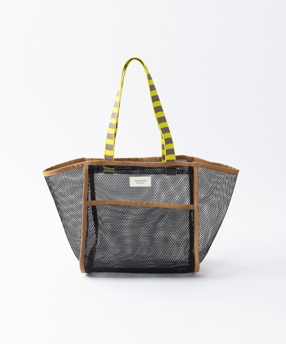【トリコテ/Tricote】の【 軽くて丈夫・A4サイズ対応】メッシュポケットトートバッグ インテリア・キッズ・メンズ・レディースファッション・服の通販 founy(ファニー) 　ファッション　Fashion　レディースファッション　Ladies' Fashion Online　バッグ　Bag　シンプル　Simple　パイピング　Piping　ボーダー　Border　メッシュ　Mesh　軽量　Lightweight　99BLACK|ID: prp329100004593600 ipo3291000000032617930