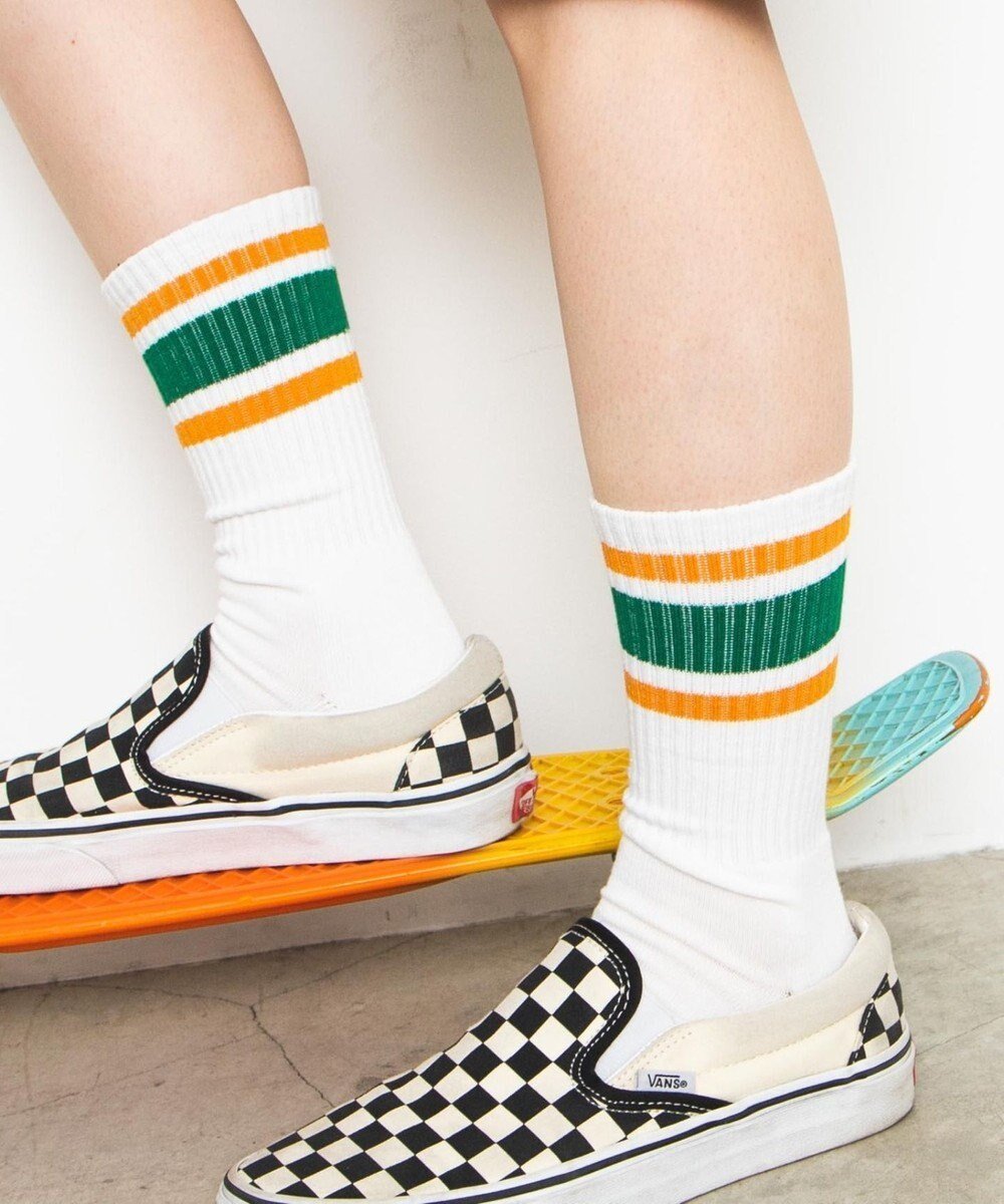 【ウィゴー/WEGO】の底パイルラインソックス インテリア・キッズ・メンズ・レディースファッション・服の通販 founy(ファニー) 　ファッション　Fashion　レディースファッション　Ladies' Fashion Online　ソックス　Socks　レッグウェア　Legwear　ソックス　Socks　フィット　Fit　ワンポイント　One Point　柄3|ID: prp329100004593624 ipo3291000000032619007
